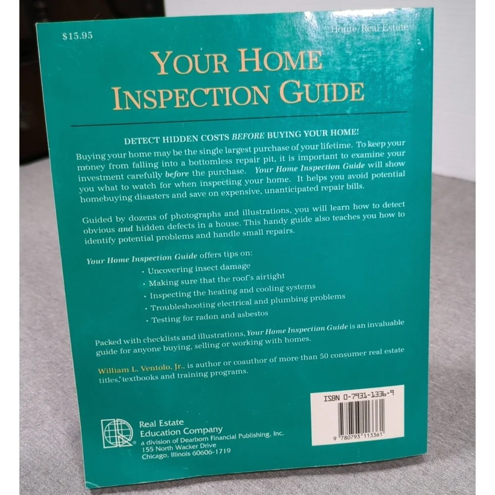 1995 Your Home Inspection Guide William Ventolo‎ Real Estate Education Trade PB